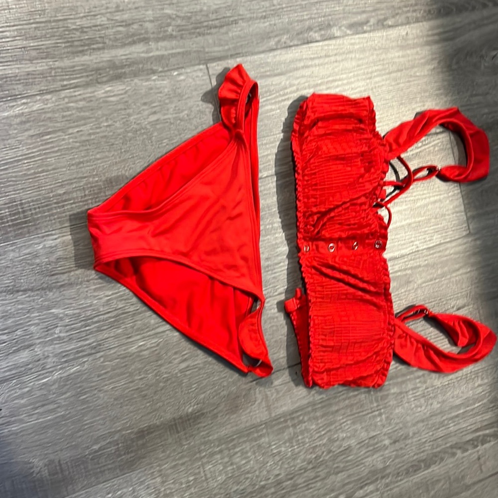 Red small swimsuit